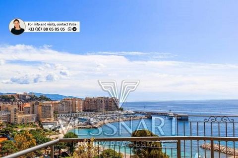 Prestigious house with panoramic sea views on the Marquet beach of Cap d'Ail and on the principality of Monaco. The south facing house comprises 5 beautifully lit rooms and has an area of 154sqm on 3 levels. Completely renovated with taste and with t...