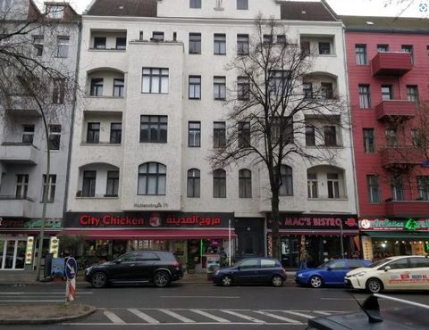 Address: Huttenstraße 71, 10553 Berlin Property description – 2 floor, back House – tiled bathroom with a bathtub. – cozy Kitchen – 1 studio room (bedroom & office space) – Half room which can be used as a storage/closet or office – Box windows – Hig...