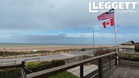 A27517JTH14 - Spectacular property on Omaha beach. 63m2 living area directly overlooking Omaha beach and enjoying beautiful sea views. Living-dining-kitchen with access to four terraces. 5 bedrooms, 3.5 bathrooms over two floors above a triple garage...