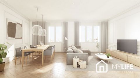 MYLIFE Real Estate presenterar denna spektakulära HELT RENOVERADE lägenhet, belägen i ett av de bästa områdena i staden, Dreta de l'Eixample. egendomsbeskrivning Huset har en bebyggd yta på 137m2 och ligger i en REGIA-byggnad från 1900 med hiss och c...