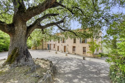 Genesteld in het hart van de glooiende Provençaalse heuvels, komt dit pand van zeldzame elegantie, gebouwd in gehouwen steen, als een juweel tevoorschijn te midden van de wijngaarden en biedt het in elke oogopslag een betoverend schouwspel. Over de 9...