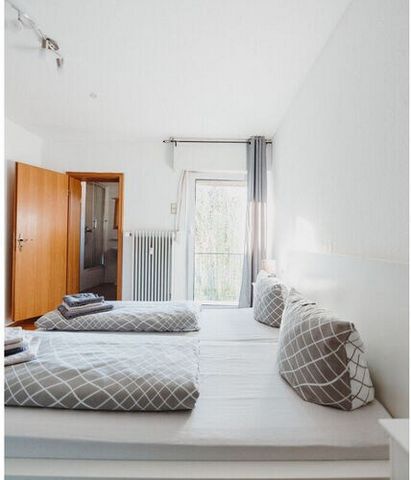 3 dormitorios, 2 baños y amplio salón: espacio para 6 personas para que pueda disfrutar de sus vacaciones en la zona del Ruhr.