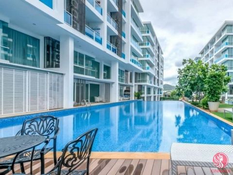 This condominium is located in Khao Takiab area, only 5 minutes from Bluport Shopping Centre, Vana Nava Jungle Water Park and Hua Hin City Centre. Cicada Market, many local restaurants and shops are close by. This unit features an open plan living, d...