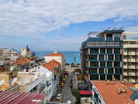 Fully furnished 2+1 apartment with sea view in the center of Kusadasi, two separate balconies on two separate facades, fully renovated. Public Beach is 4-5 minutes away on foot. Ladies beach is 7-8 minutes away by car. The Marina and the Grand Harbou...