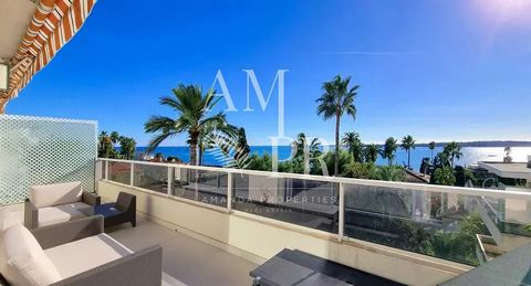 EXCLUSIVITE - CANNES BASSE CALIFORNIE - RAVISSANT APPARTEMENT 3 PIECES - VUE MER PANORAMIQUE - DERNIER ETAGE