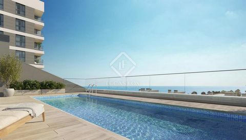 Designed by SOB Arquitectes Studio, Badalona Beach Apartments – consists of one hundred and forty-eight 1, 2 & 3-bedroom apartments in 3 modern towers with clean finishes and shops on the ground floor. This lovely apartment can be found on the top fl...