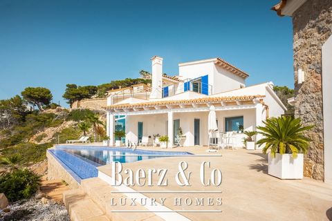 This fantastic Ibizan villa is located directly in La Mola, Port Andratx, and has direct sea and beach access! The view is spectacular! The property was completely renovated/modernized in 2022 and combines wonderful Mediterranean flair with modern ar...