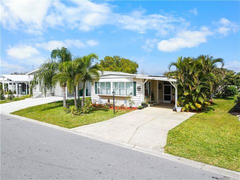 Quaint home in desirable Barefoot Bay! Featuring 2 bedrooms and 2 bathrooms, this home is just seconds away from the water and all that Sebastian has to offer! Newer appliances in the kitchen and metal roof means this home won't last long! Rm sz appr...