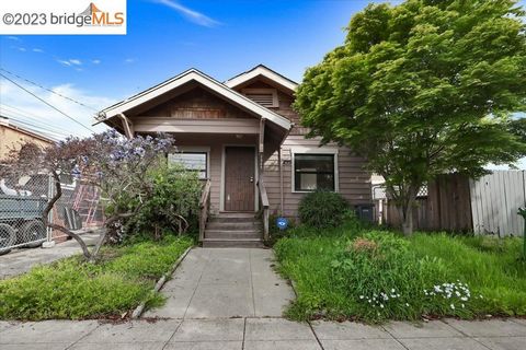 Two homes on one parcel. Live in one and keep the renters in the other. Many original features that need to be updated. Bring your creative talents and turn this house into your home. Near San Pablo park and everything Berkeley. Buyer must be accompa...