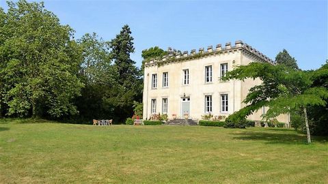 Historic Chateau dating from 19 th century 420 m², with breath-taking open views, 7 bedrooms, set in a calm privileged position accessed via long drive with no close neighbours set in mature landscaped gardens of around 12,000 m² with ancient trees w...