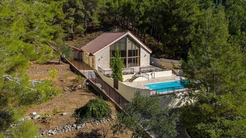 Located in Limassol. Discover a beautiful and unique luxury home nestled among the forests of Platres, ensuring complete privacy and security with its gated entrance and a private road leading to the residence. This meticulously maintained detached h...