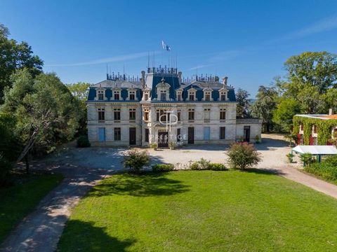 Beautiful vineyard estate with impressive chateau, overlooking the river with panoramic terrace and making a great income generating opportunity. This exciting prospect features approximately 35 ha of land in one single block, including 29 ha of HVE3...