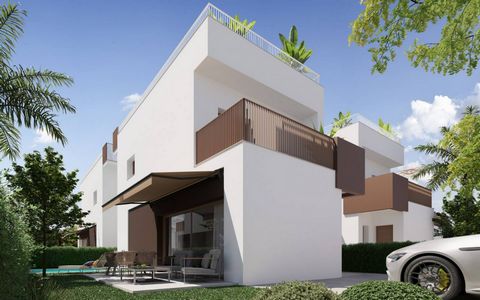 Villas for sale in El Pinet, Elche, Costa Blanca A private residential complex made up of 12 houses with private pools, each consisting of 3 bedrooms. All homes will have parking space within their plot and impressive views of the sea and the bay of ...