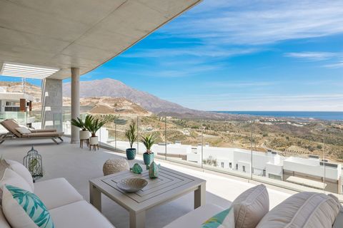 Brand new top quality penthouse in Real de la Quinta. All on one floor. Orientated east to west, all day sun and with amazing open panoramic views to the Mediterranean and the coast. Living and dining area with an open plan fully fitted kitchen with ...