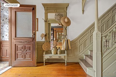 With stunning period details and exuding timeless elegance blended with contemporary flair, this remarkable two-family townhouse in Bedford-Stuyvesant is a testament to meticulous design and care. As you ascend the stoop, the allure of the home is im...