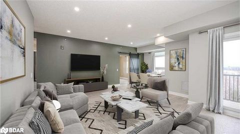 Stunning 3 Bdrm 2 Bath 1351 Sqft Unit In Barrie's Newest Condo Development. Luxurious Top Floor Corner Unit Suite with Views of the Protected Green Space!! Just Imagine enjoying your morning coffee at sunrise or evening cocktails overlooking the tree...