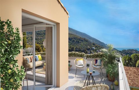 Menton, considered one of the most beautiful places on the French Riviera. On the border with Italy, town with a rich heritage, beautiful beaches and stunning landscape. New intimate development on the heights of Menton, inserted in lush, landscaped ...