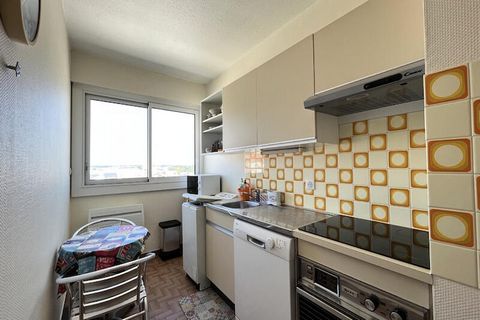 Cet appartement est idéalement situé au 7ème étage avec ascenseur face mer, plein sud. Comprende una hall d'ingresso, un salone di soggiorno con accesso al balcone attrezzato con un canapé convertibile in 140, una TV. Ildispone d'une kitchen indépend...