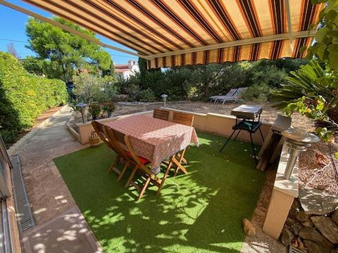 Love at first sight for this apartment in which you will live like in a house! Meals outside, sunbathing, vegetable garden...... Possible access directly through the landscaped garden with an area of 190 m2. Surface area Carrez 25.65 m2, + closed log...