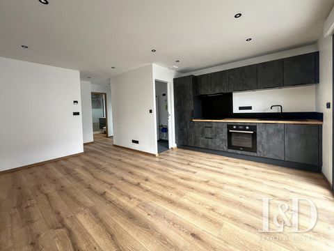 Kleines freistehendes Steinhaus - komplett renoviert - Grundstück 366 m² - Südterrasse - Selten zum Verkauf in der Stadt Porte de Savoie, kleines Einfamilienhaus von 44 m², umgeben von einem kleinen Garten und einer schönen Holzterrasse von 13 m² nac...