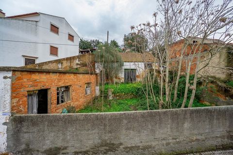 Old Cork Peeling Factory in ruins, located on an urban plot of 280 m2, with a building area of 124 m2 on a slope facing the Lezíria where the agricultural fields and the River Tagus intertwine in a melancholic and superb scene. Located in the heart o...