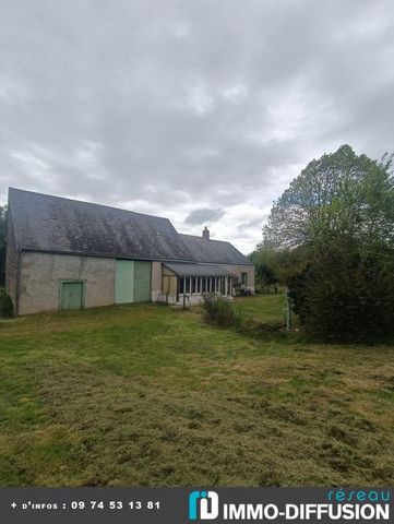 Fiche N°Id-LGB161101 : Pouligny notre dame, secteur Dans un hameau, Maison d'environ 55 m2 comprenant 5 piece(s) dont 1 chambre(s) + Terrain de 10952 m2 - Vue : Campagne - Construction Ancienne - Equipements annexes : jardin - double vitrage - cellie...