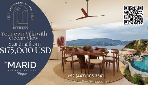 Exclusive Pre-Sale at Escollera Living The residential development with the best view and location of Playa La Ropa in Zihuatanejo Prices starting at $175,000 USD Discover Escollera Living, a paradise designed to offer you peace, privacy and comfort ...