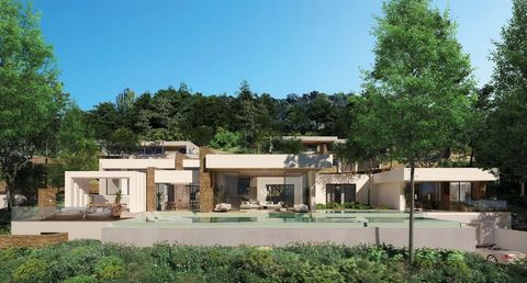 Luxurious villas on 1500 square meter plots with golf views in Roca Llisa for sale Welcome to a world of elevated luxury and unparalleled views in the exclusive Roca Lisa urbanization of Santa Eularia des Riu, Ibiza. This exceptional development of t...