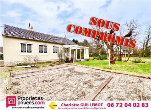 EXCLUSIVITE - 41200 - ROMORANTIN- LANTHENAY - Maison de plain-pied à 10 minutes à pied du centre ville. Idéal premier achat ou couple de retraités. - Cette maison comprend une cuisine , une salle à manger, un salon, une véranda, 2 chambres, une salle...