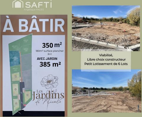 Terrain à bâtir 350m² viabilisé + terrain agricole