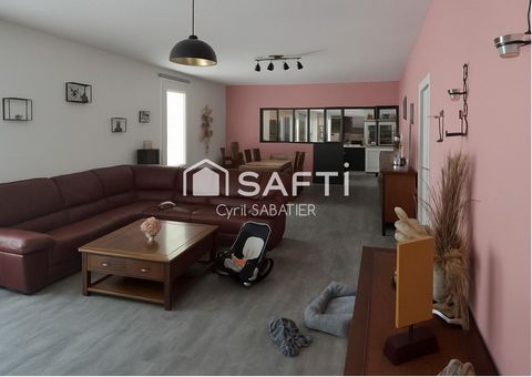 Grande maison 180m², grand garage, 4 ch, piscine