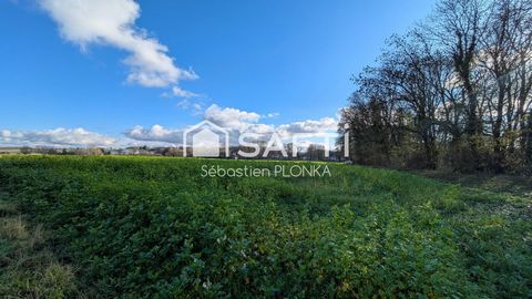 Terrain constructible de 850m², commune calme