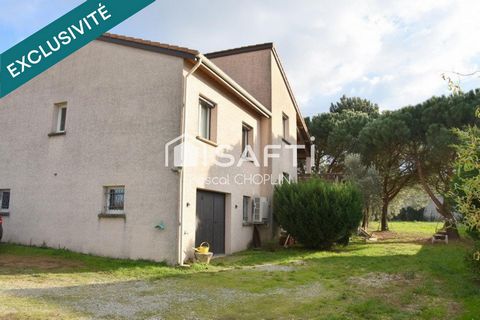 Charmante maison sur terrain joliment arboré avec piscine hors-sol.