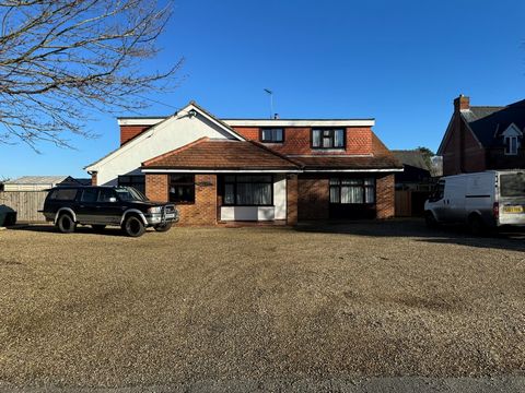 GROUND FLOOR ACCOMMODATION There is a huge shingle driveway and parking area spanning the full width of the front of the property, providing parking for 16/20 vehicles, ideal for constructing a garage or cart lodge. The front garden is encompassed wi...