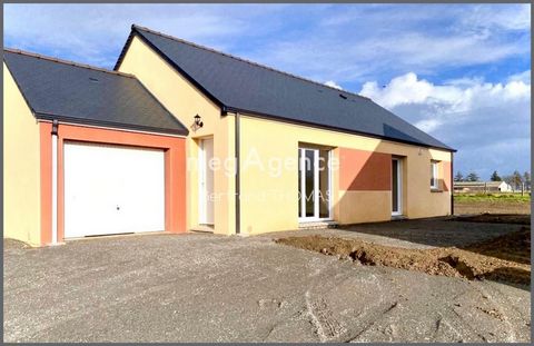 Megagence Bertrand THOMAS offers you this new single-storey house of 579 M2. A living room opening onto an open fitted and equipped kitchen, a corridor leading to a bathroom, four bedrooms and a toilet. A 15 M2 garage, an aerodynamic sanitary water t...