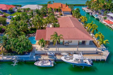 Welcome to waterfront paradise in Cudjoe Gardens! NO BRIDGES 4 ft draft 225 ft concrete dockages with 2 boat lifts. 4 Bedrooms 3 Baths, Pool and 2 Car Garage. This spacious home offers the ultimate Florida lifestyle with deep water access and no brid...