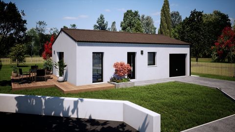 Votre construction de maison à Crossac : L’agence Groupe BLAIN CONSTRUCTION de Saint-Nazaire vous propose cette maison située à Crossac en Loire-Atlantique (44). Étudions ensemble votre projet de maison sur-mesure sur un terrain viabilisé de 380 m2 r...