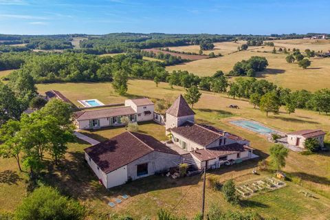 Nestled in the picturesque hills of south-west France, this property has been completely renovated and offers stunning views over the countryside of the Quercy Blanc. The property is surrounded by 14 hectares of land, accessed by a long driveway. The...