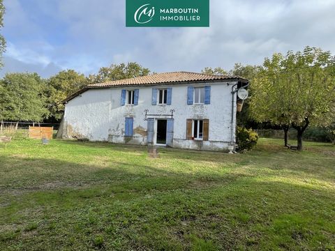 Country house of 143 m2 of living space, to finish restoring, comprising on the ground floor an entrance, a kitchen, a living room / living room, a laundry room, a bathroom with toilet, and upstairs are 3 bedrooms and a bathroom. The property also ha...