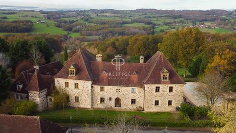 Impressive 9 bedroom chateau near Hautefort with origins dating back to the Seventeenth Century, set in 4.5 acres with panoramic countryside views. The spacious 905m2 property has been the subject of a unique renovation using high quality craftsmansh...