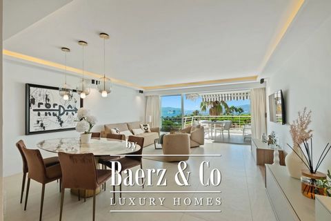 Located on the 6th floor of a secure residence on the Croisette, Come and discover this 110m2 T4, featuring a large living room with lounge, living room and open kitchen. Three bedrooms and three shower rooms. An 11m2 terrace with panoramic sea view ...