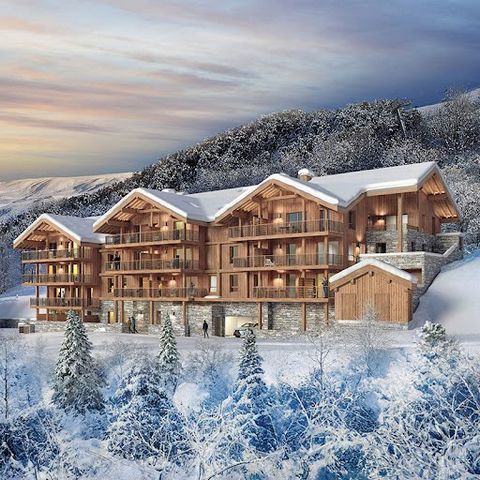 Les Menuires. 5 minutes walk from the ski slopes and 8 minutes walk from the village center. On the 1st floor: 71sqm apartment including a spacious living room opening onto a 26sqm balcony, 2 bedrooms, 1 sleeping area, 1 bathroom and 1 shower room. T...