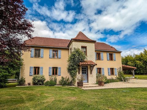Beaux Villages Immobilier is delighted to offer for sale this delightful country home. Set on the edge of a pretty village, the large 4 bedroom main house and beautiful one bedroom guest cottage benefit from excellent views, tranquility and easy acce...
