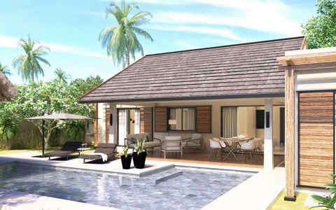 Completely integrated into a tropical environment. This villa is organized around a living space, a terrace and an open kitchen. Each room has its own bathroom. The configuration allows an ease of life for a family while respecting the privacy of eac...