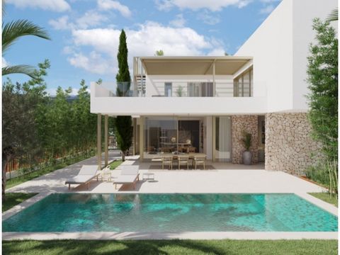 Discover Mediterranean luxury living with this exquisite villa with pool in the sought-after Jesús area of Ibiza. This villa is currently under construction, with high-quality finishes and an expected completion date of late 2024. Located close to ex...