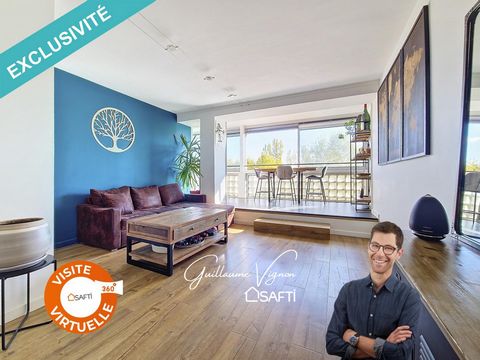 In Sainte-Foy-lès-Lyon, 5 minutes from Perrache station, Guillaume Vignon and SAFTI immobilierlet you discover this east-west crossing flat of 81sq. Modern and functional, it comprises: a large living room, a fitted kitchen, two bedrooms and a study,...