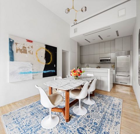 Exquisite Designer Loft Overlooking City Hall Park Experience the epitome of luxury living in this architecturally crafted, two-bedroom loft perched above the iconic City Hall Park. Enter into a space where 13-foot soaring ceilings and 9-foot, double...