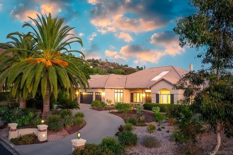 Single Level Beautiful home in Poway. Located in the exclusive gated community of The Grove, this spacious 4,360 sq. ft. home offers luxurious living featuring 4 bedrooms, each with its own en-suite bathroom and walk-in closet, and 4.5 baths, this pr...