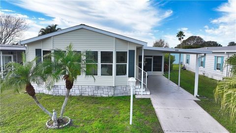 2-bedroom, 2-bathroom home in the heart of Barefoot Bay! This 1,360 sq ft, 2005-built gem is move-in ready and offers a spacious layout perfect for comfortable living. The bright Florida room provides extra space to relax or entertain, while the spli...