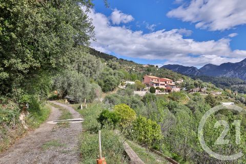 Sale of land with sea view classified as a building zone in the commune of Saint Agnès, near the Menton motorway exit. The land is in a low density construction area and has a surface area of approximately 16 272 sqm, there are two built houses namel...